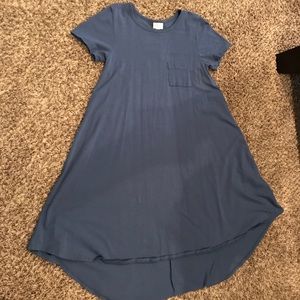 Solid blue Carly Dress
